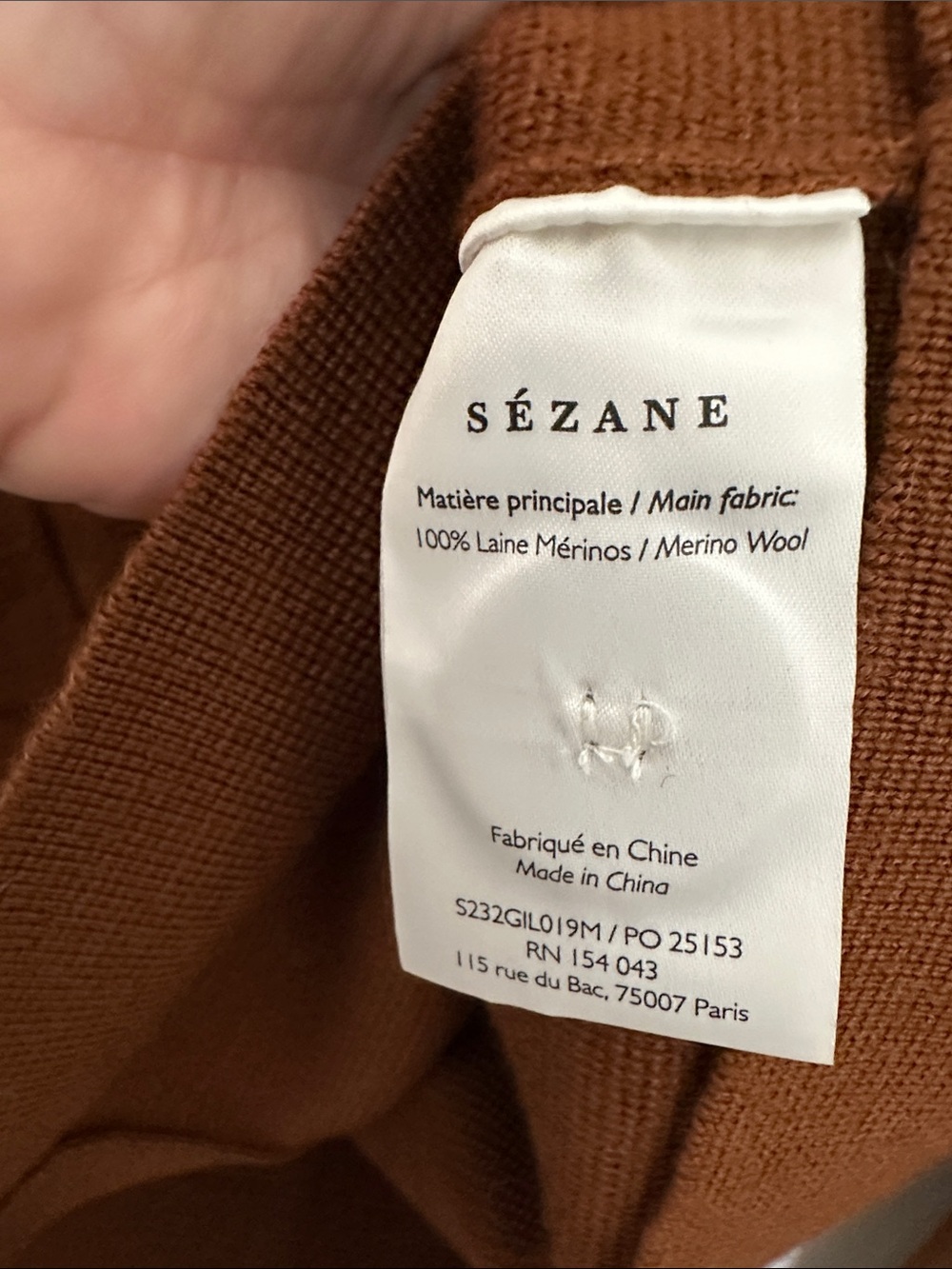Sezane Betty Cardigan Hazelnut S - Picture 8 of 8